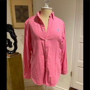 Ralph Lauren pink linen shirt